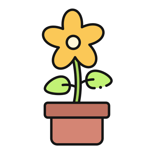 Flower botanical house plants gardening icon Flower botanical house plants gardening icon