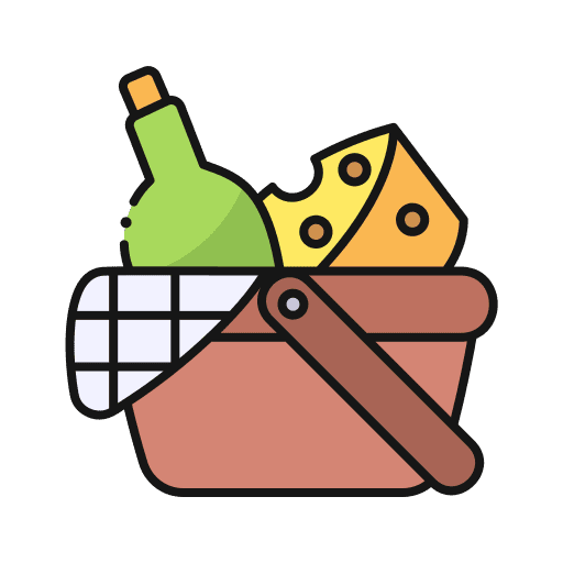 Picnic basket picnic basket picnic food and restaurant icon Picnic basket picnic basket picnic food and restaurant icon