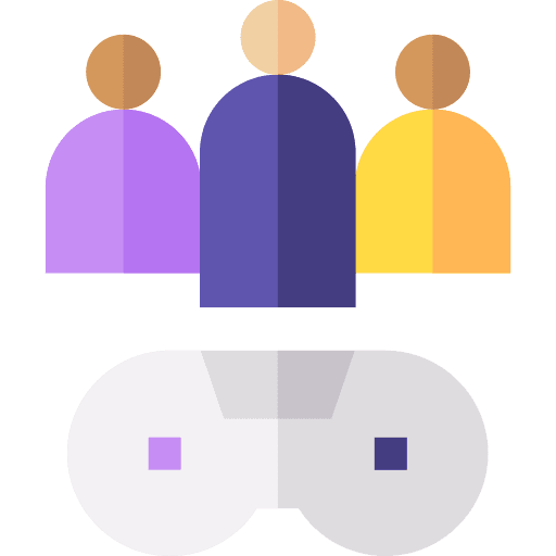 Team game controller members video games icon Team game controller members video games icon