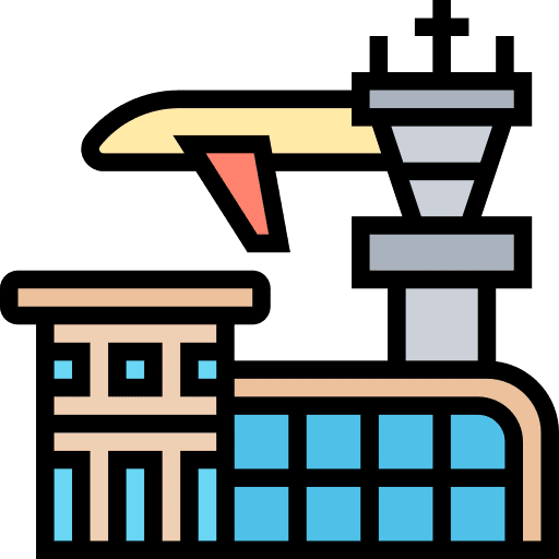 Airport tower airport airplane icon Airport tower airport airplane icon
