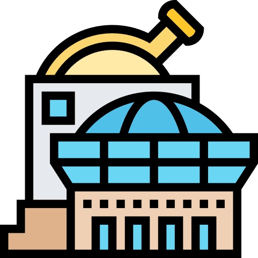Observatory astronomy space research center icon
