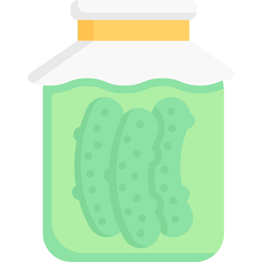 Pickles jar pickles food icon