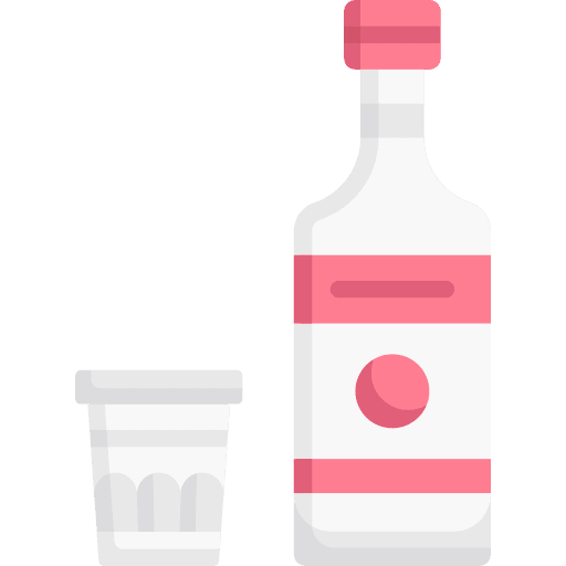 Vodka bottle food and restaurant food icon Vodka bottle food and restaurant food icon