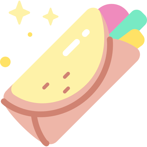 Burrito fast food meal food and restaurant icon