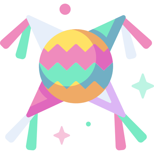 Piñata star mexico traditional icon Piñata star mexico traditional icon