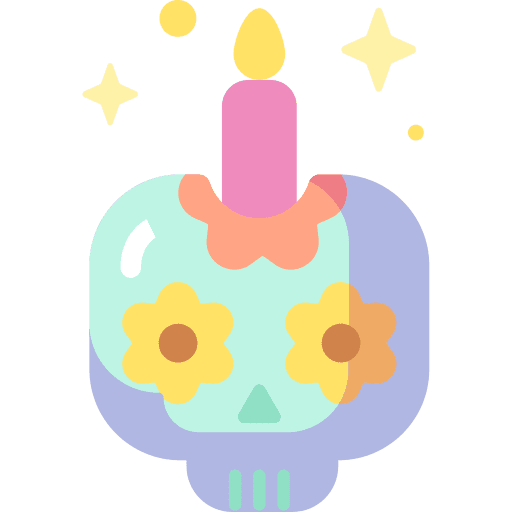 Skull traditional catrina artisanal icon Skull traditional catrina artisanal icon