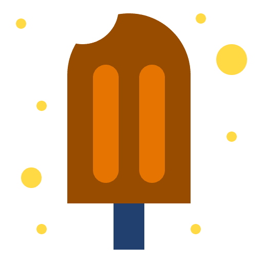 Popsicle dessert sweet stick icon