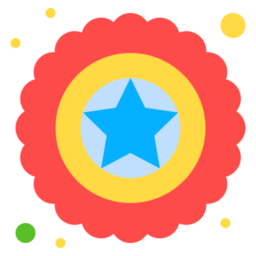 Badge reward star award icon