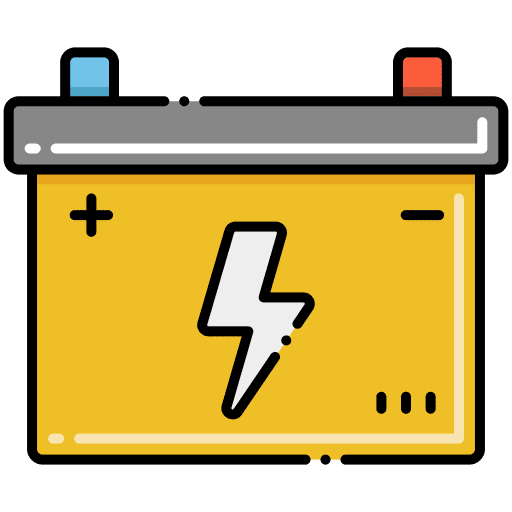 Accumulator transportation car battery ecology and environment icon