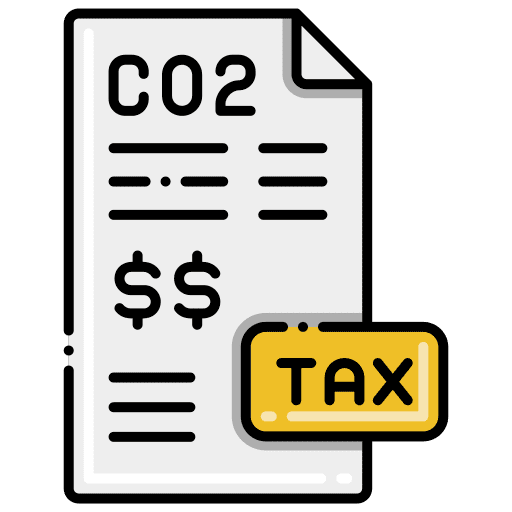 Carbon dioxide carbon saving ecology and environment icon