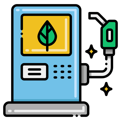 Eco fuel renewable energy eco power icon