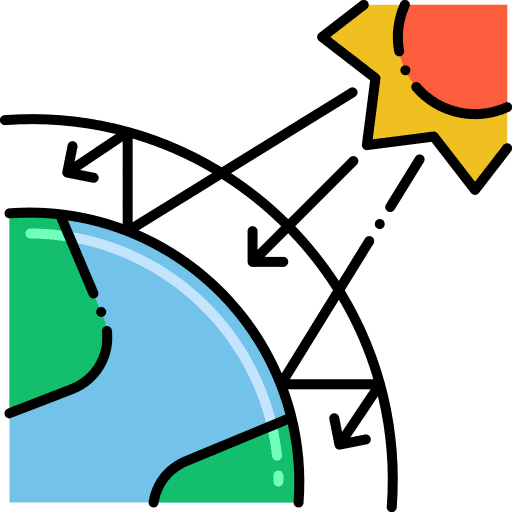 Greenhouse effect sun greenhouse effect global warming icon