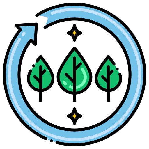 Natural resources ecology and environment renewable energy saving icon