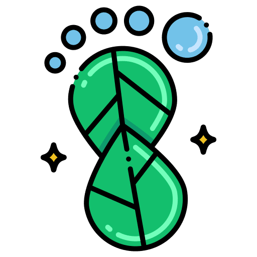 Carbon footprint power co2 ecology and environment icon