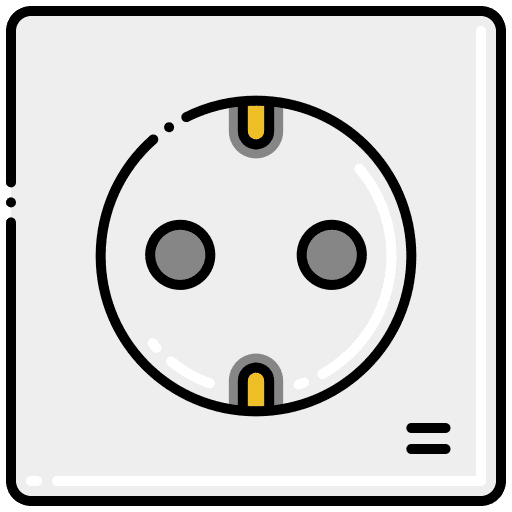 Electric outlet power electronics electric outlet icon