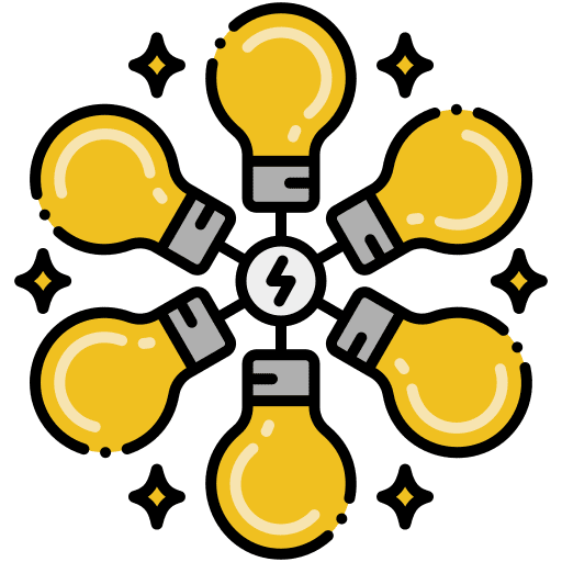 Lighting efficient energy lighting device icon