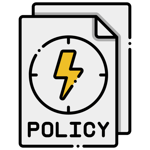 Policy policy power electronics icon