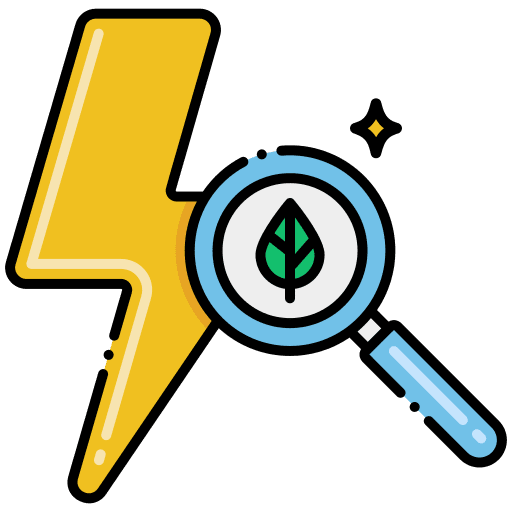 Power renewable energy carbon save energy icon