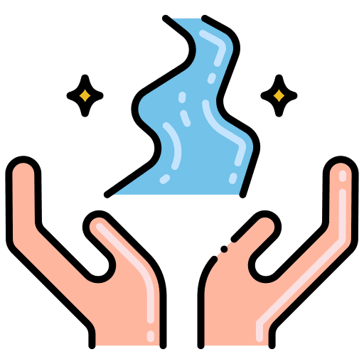 Rivers save natural resources ecology icon