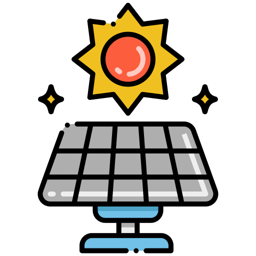 Solar energy power solar nature solar panels icon