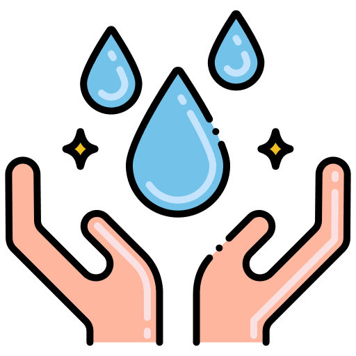 Waters save natural resources river icon