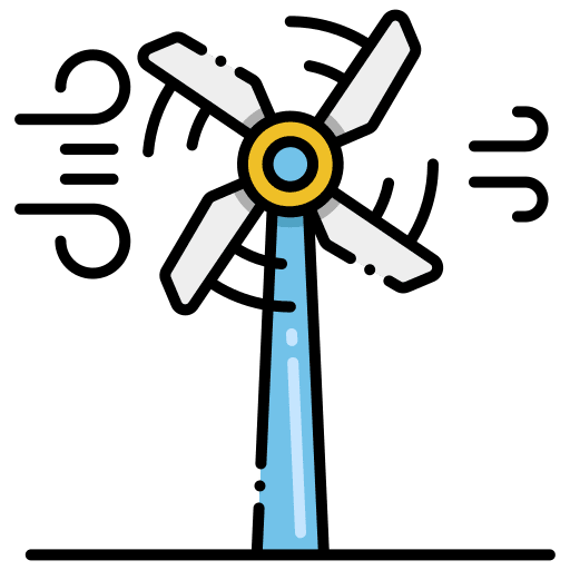 Wind weather wind ecology and environment icon