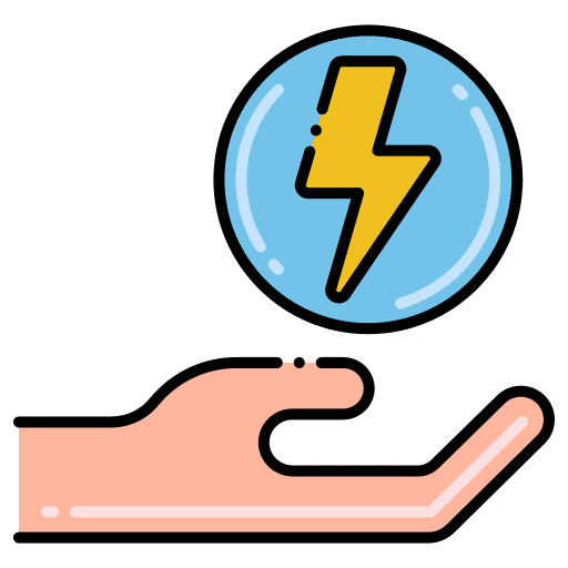 Energy saving saving energy reuse icon