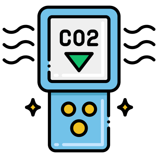 Low emission ecology renewable energy ecology and environment icon