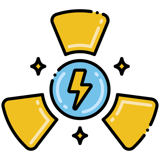 Nuclear energy nuclear plant industry nuclear energy icon