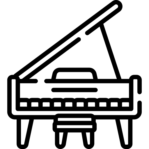 Piano orchestra keys instrument icon