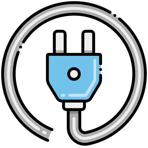 Power plug power no plug eco electric icon