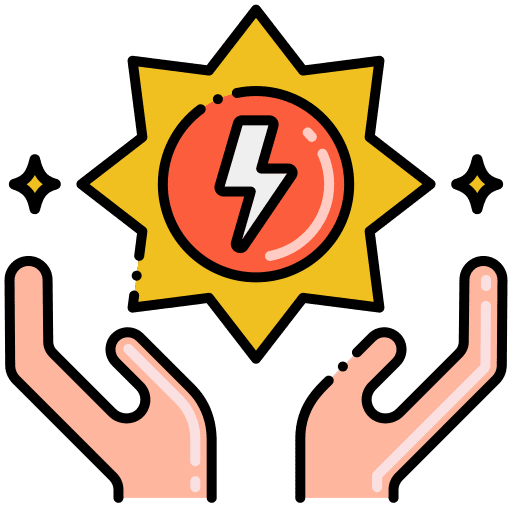 Solar power energy power solar renewable energy icon