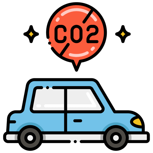 Zero emission eco plant emission icon