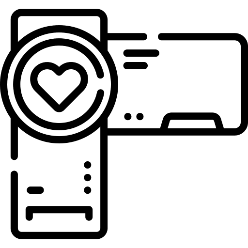 Camcorder recording handy video camera icon