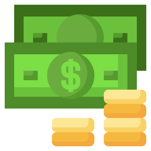 Cash money currency coins cash money icon