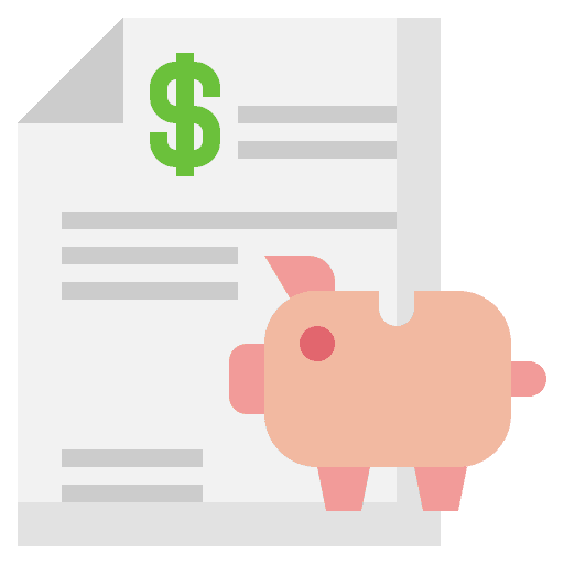 Savings funds save piggy bank icon Savings funds save piggy bank icon