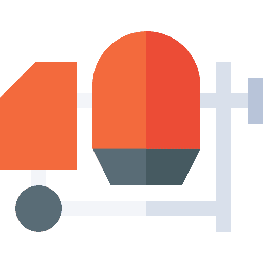 Concrete mixer construction and tools mix concrete mixer icon
