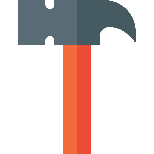 Hammer repair tool hammers icon