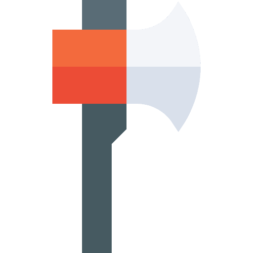 Axe hatchet axe construction and tools icon Axe hatchet axe construction and tools icon