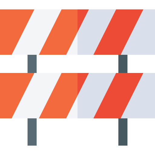 Barrier signal security obstacle icon Barrier signal security obstacle icon