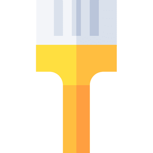 Paint brush construction and tools art brush icon Paint brush construction and tools art brush icon