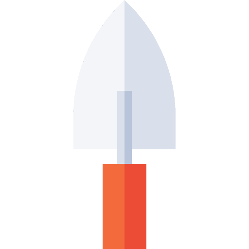Trowel shovel construction and tools gardening tools icon Trowel shovel construction and tools gardening tools icon