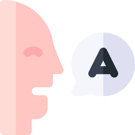 Speaking communications skill languages icon