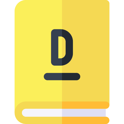 Dictionary grammar book bookmark icon Dictionary grammar book bookmark icon