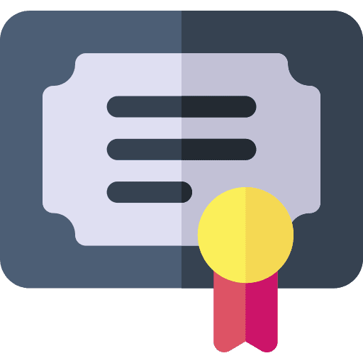 Certificate award certificate quality icon Certificate award certificate quality icon