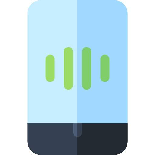 Translation music and multimedia audio smartphone icon Translation music and multimedia audio smartphone icon