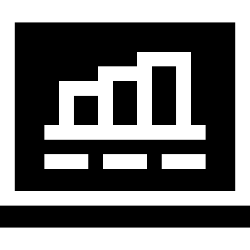 Analytics monitor analysis data analytics icon