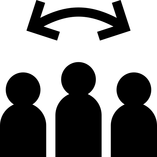 Audience target arrow customer icon