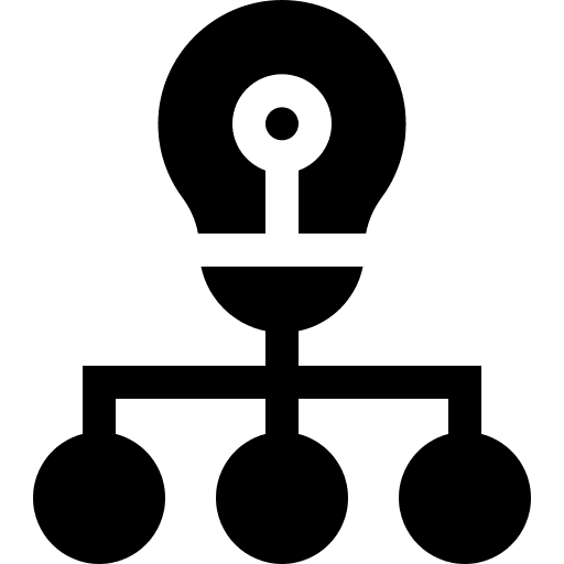 Idea share knowledge bulb icon