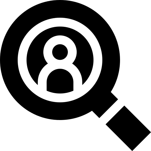 Market research user marketing customer icon